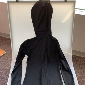 Black Hooded Unitard